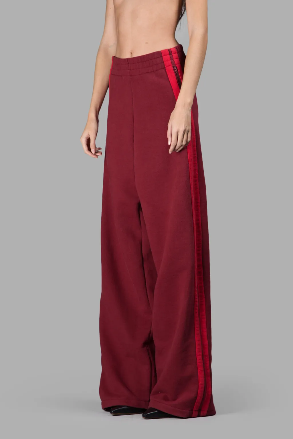 Burgundy Oversized Sweatpants