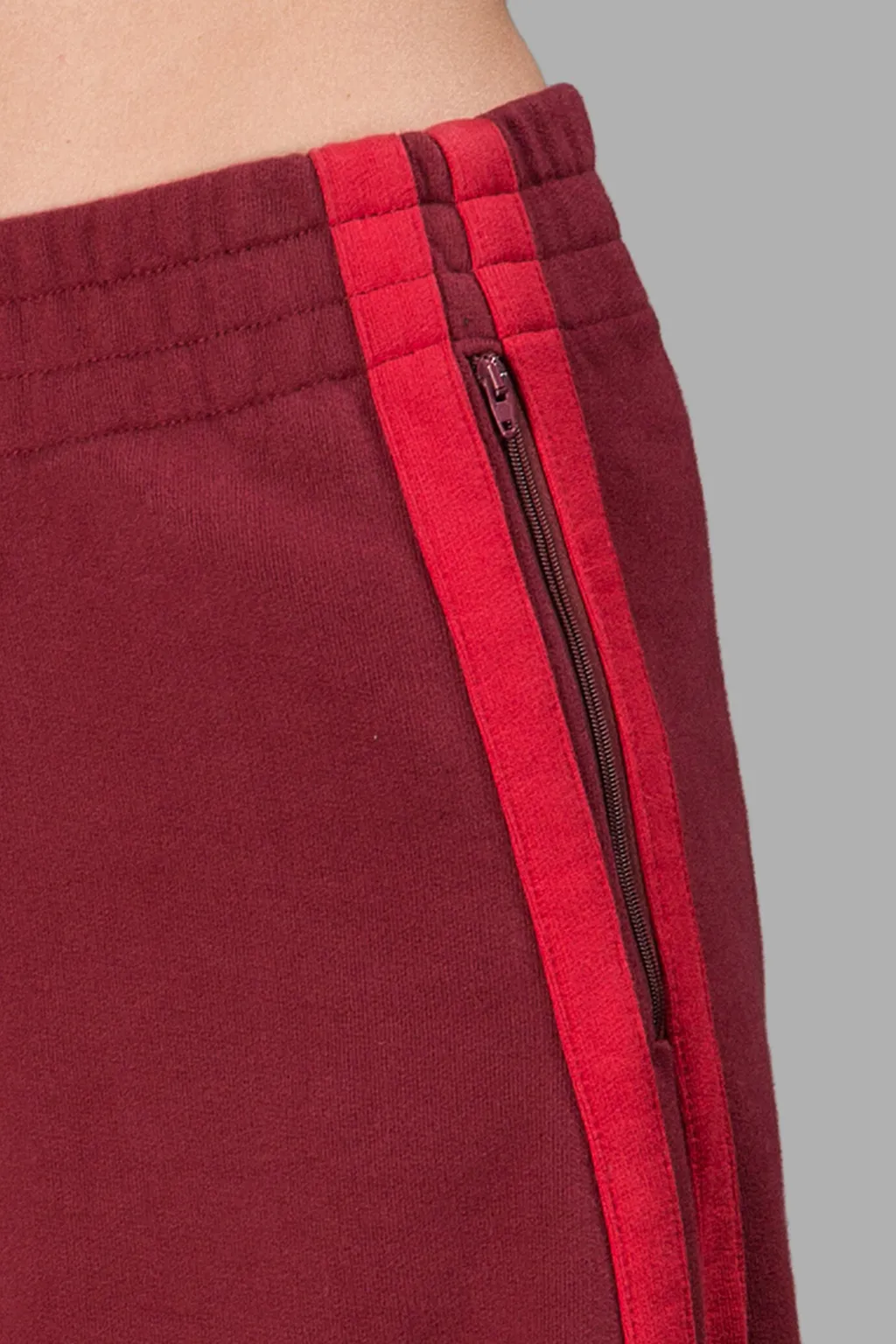 Burgundy Oversized Sweatpants
