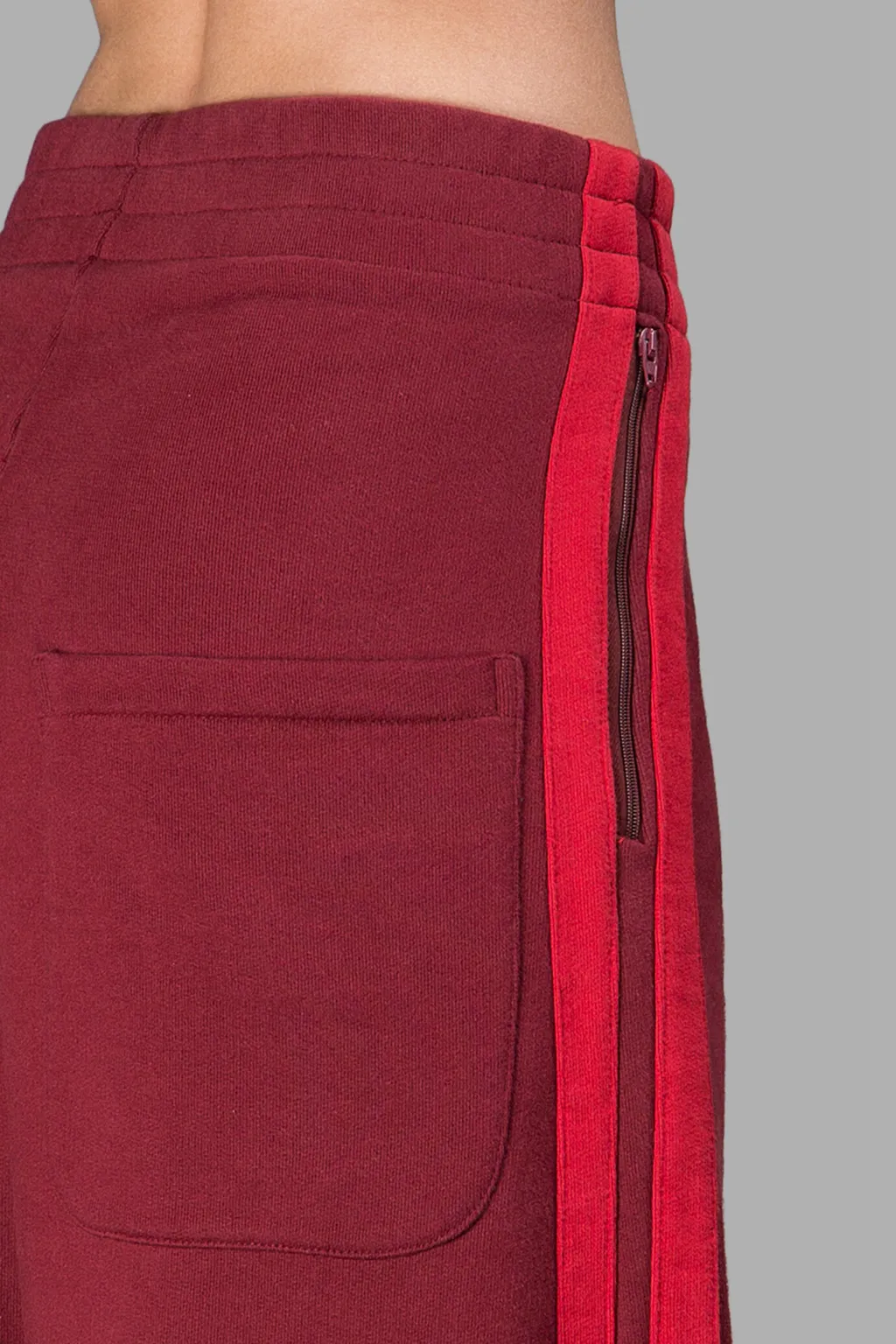 Burgundy Oversized Sweatpants