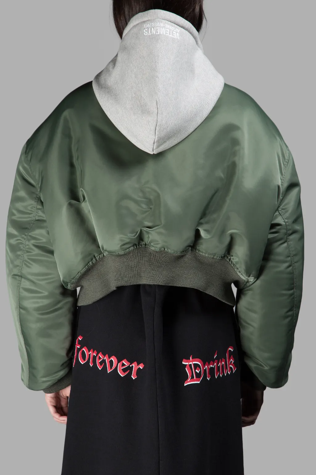 Cropped Bomber Jacket