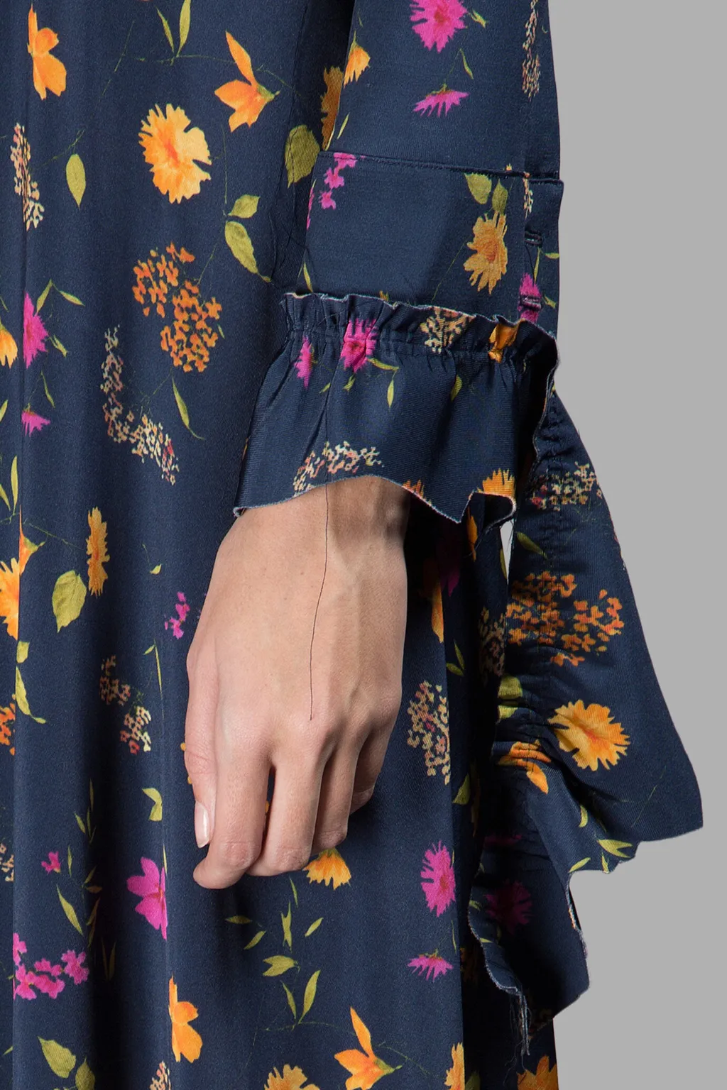 Floral Print Ruffle Dress