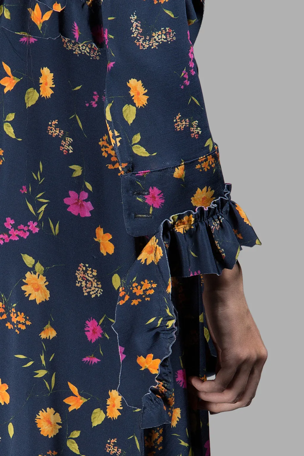 Floral Print Ruffle Dress
