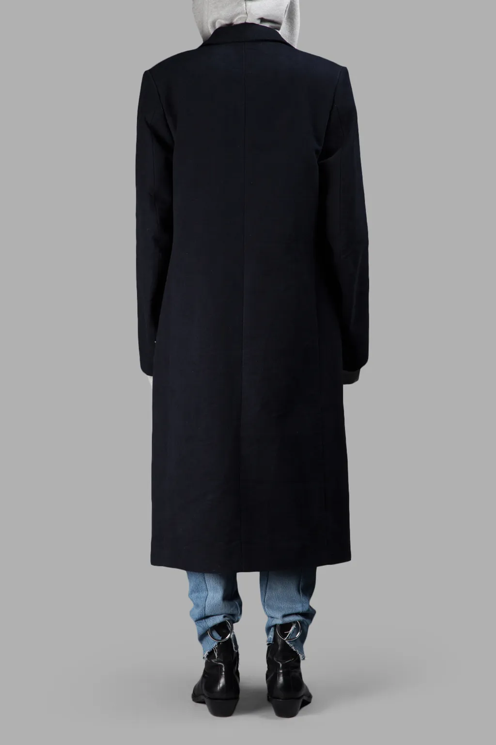 Navy Long Overcoat