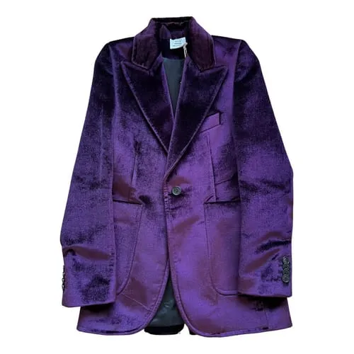 Purple Velvet Blazer
