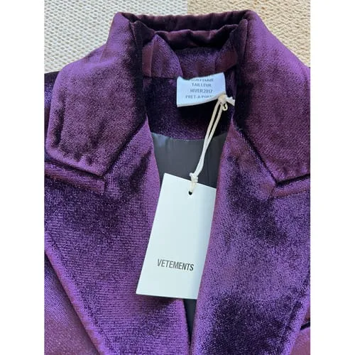 Purple Velvet Blazer