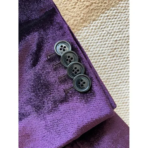 Purple Velvet Blazer