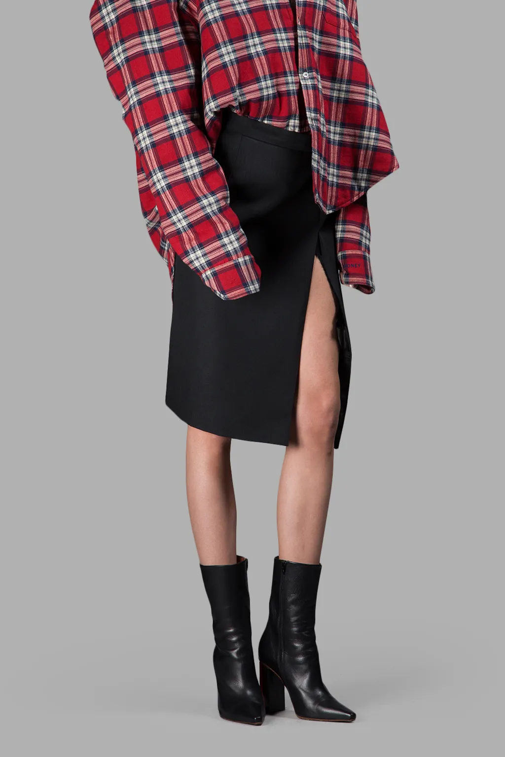 Asymmetric Wrap Skirt