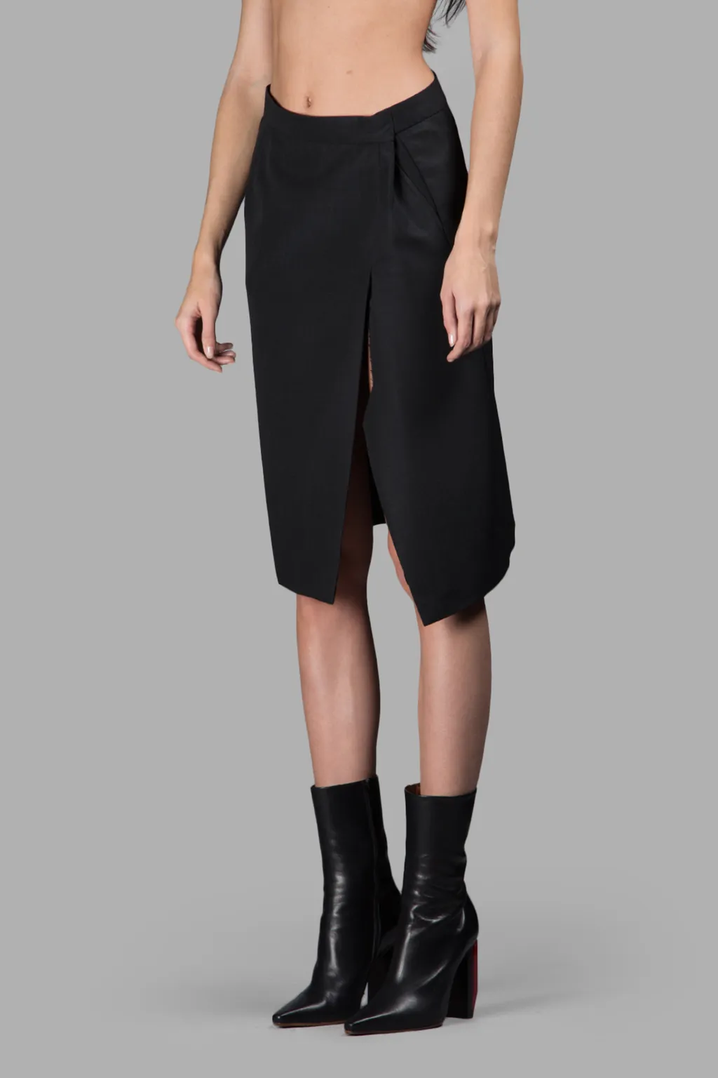 Asymmetric Wrap Skirt