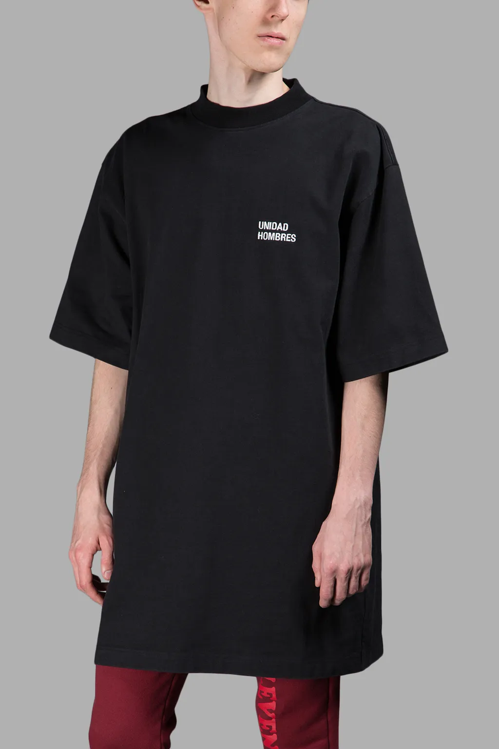 Unidad Hombres Oversized Mock Neck T-Shirt