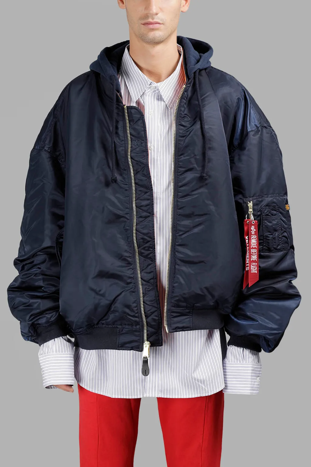 Blue Alpha Ma-1 Bomber Jacket