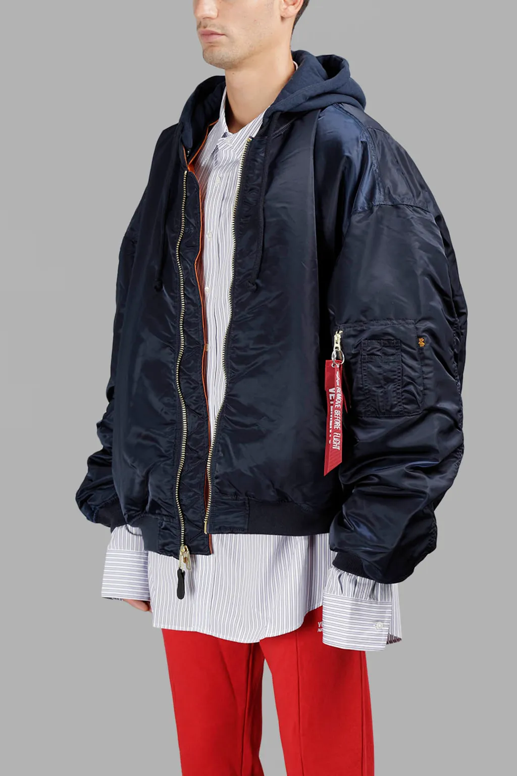 Blue Alpha Ma-1 Bomber Jacket