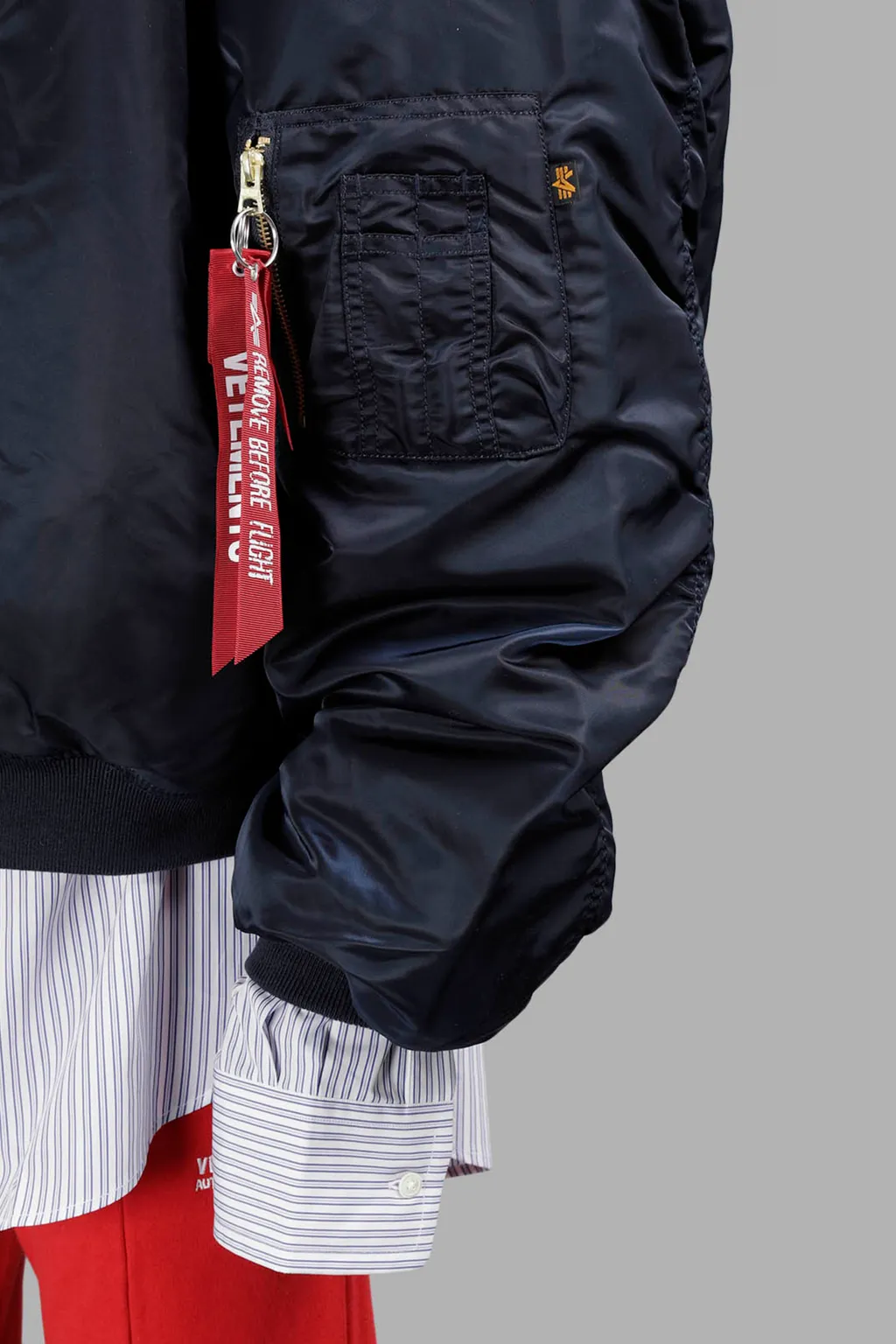 Blue Alpha Ma-1 Bomber Jacket