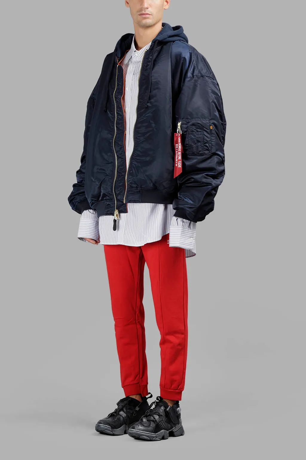 Blue Alpha Ma-1 Bomber Jacket