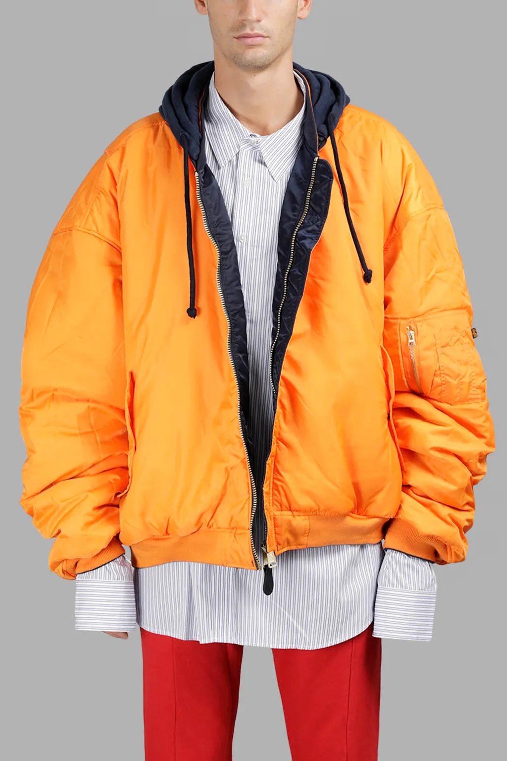 Blue Alpha Ma-1 Bomber Jacket
