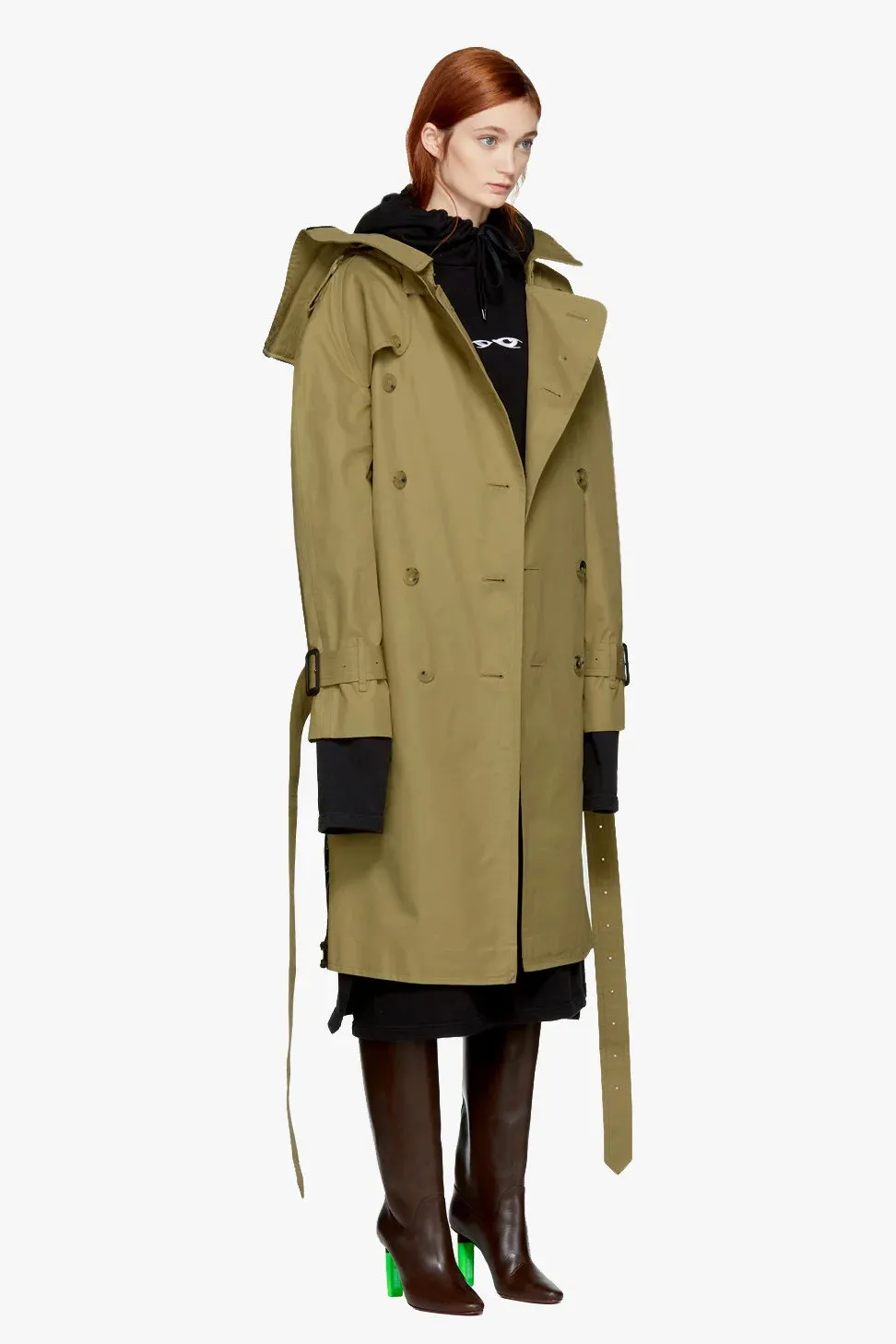 Hooded Trench Coat