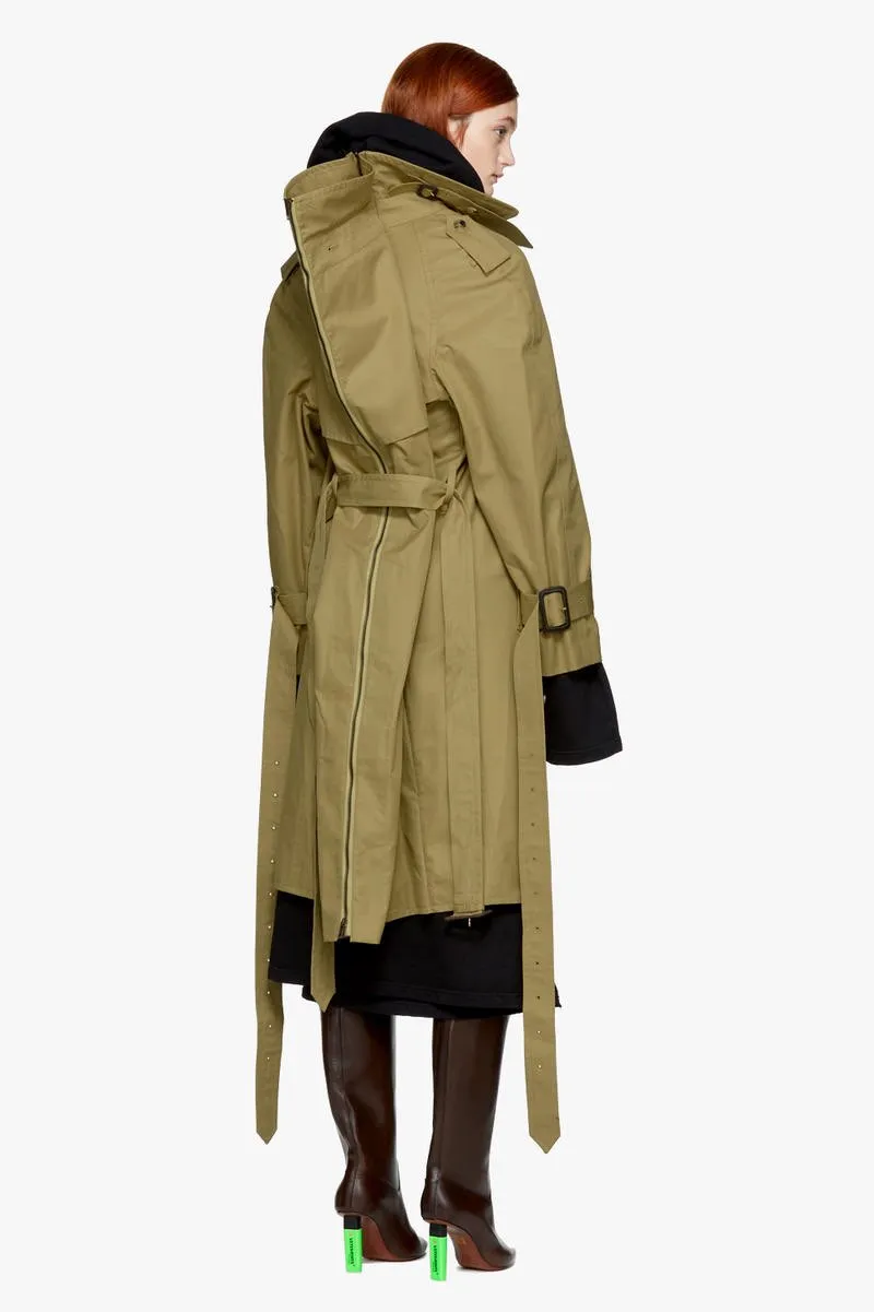 Hooded Trench Coat