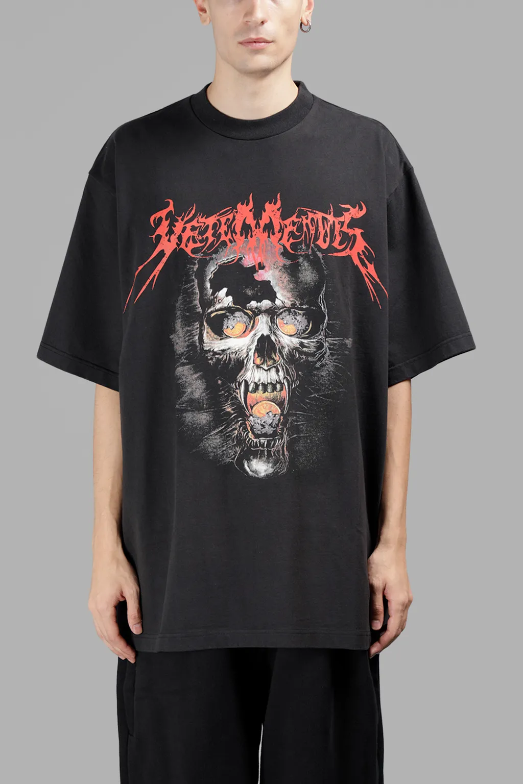 Metal Print Oversized T-Shirt