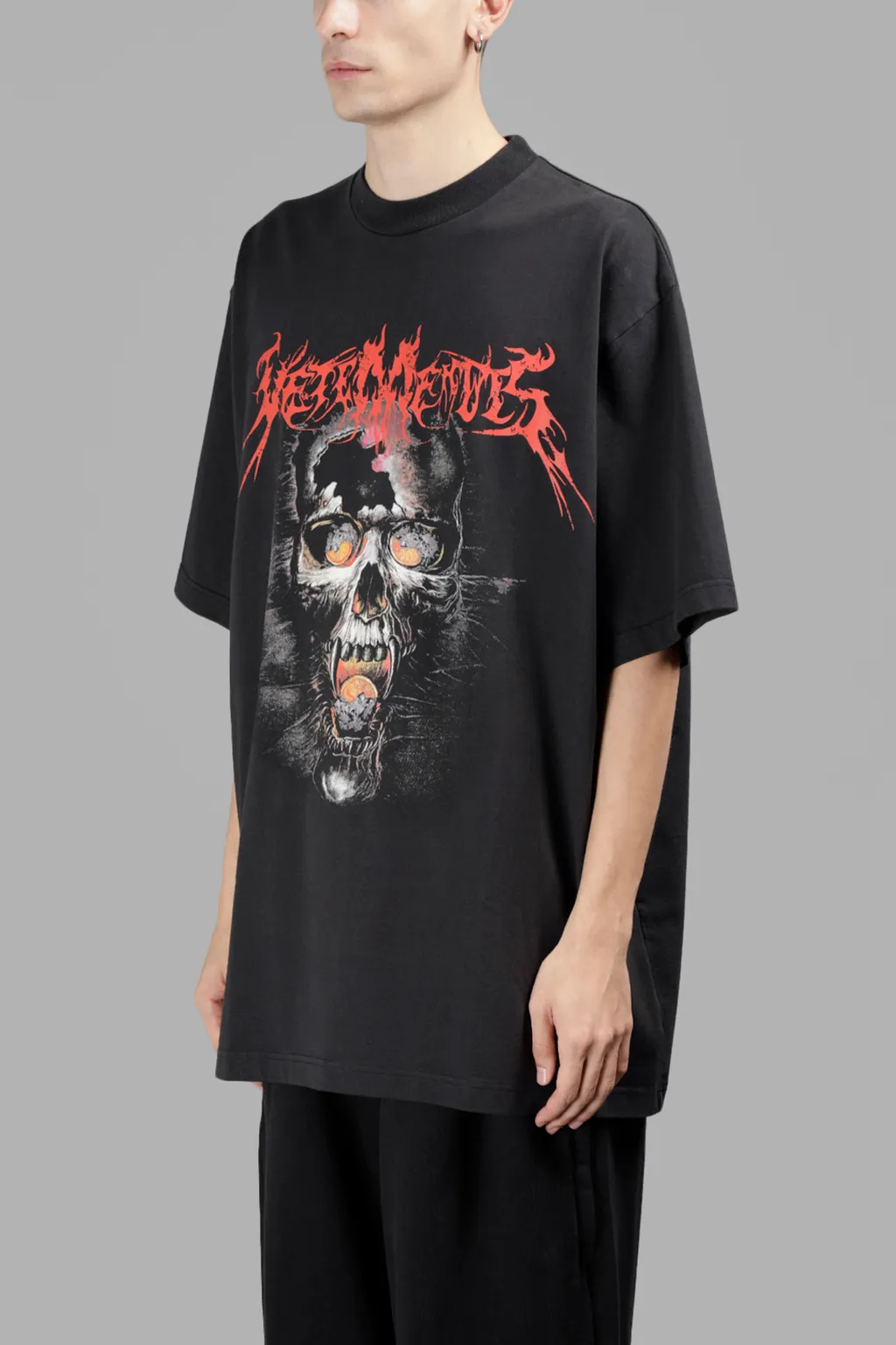 Metal Print Oversized T-Shirt