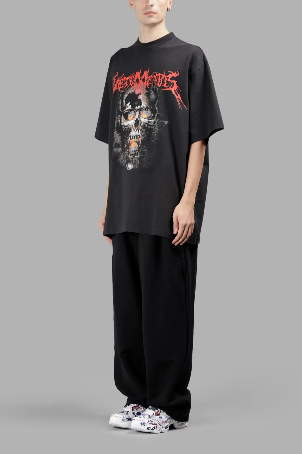Metal Print Oversized T-Shirt