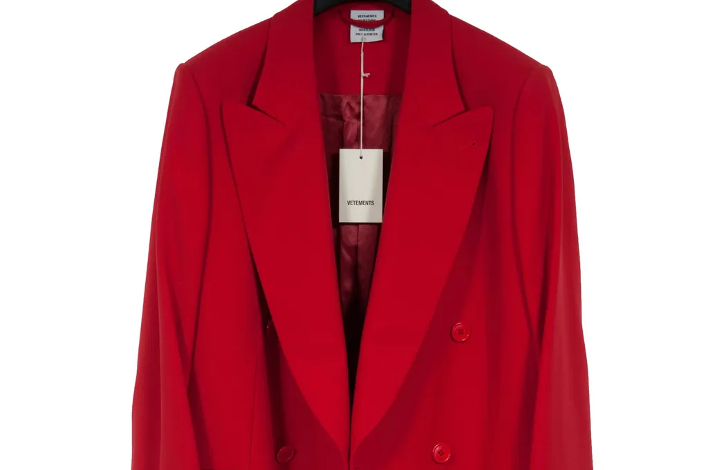 Red Double-Breasted Coat