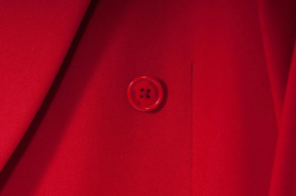 Red Double-Breasted Coat