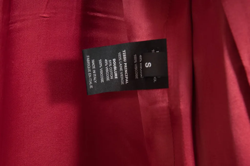 Red Double-Breasted Coat