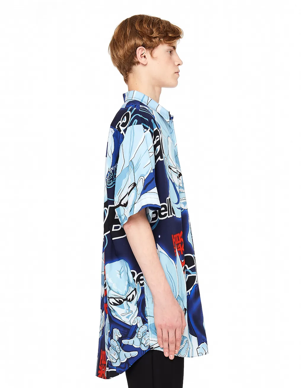 Anime Print Short Sleeve Shirt