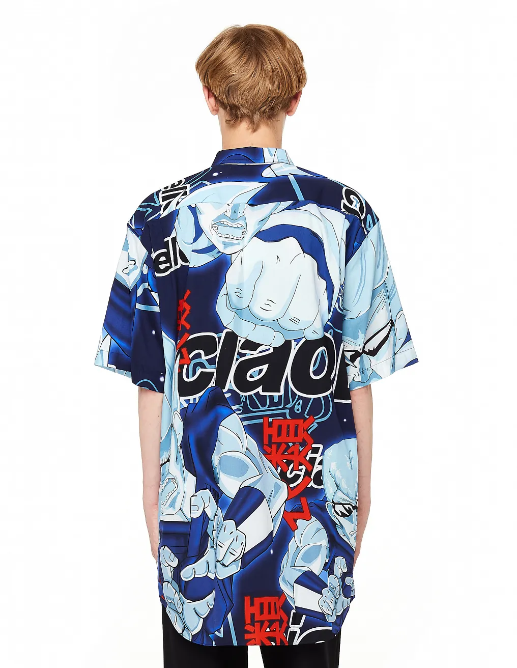 Anime Print Short Sleeve Shirt