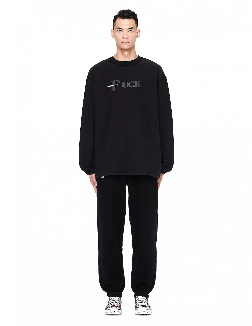 Black Fuck Inside Out Sweatshirt