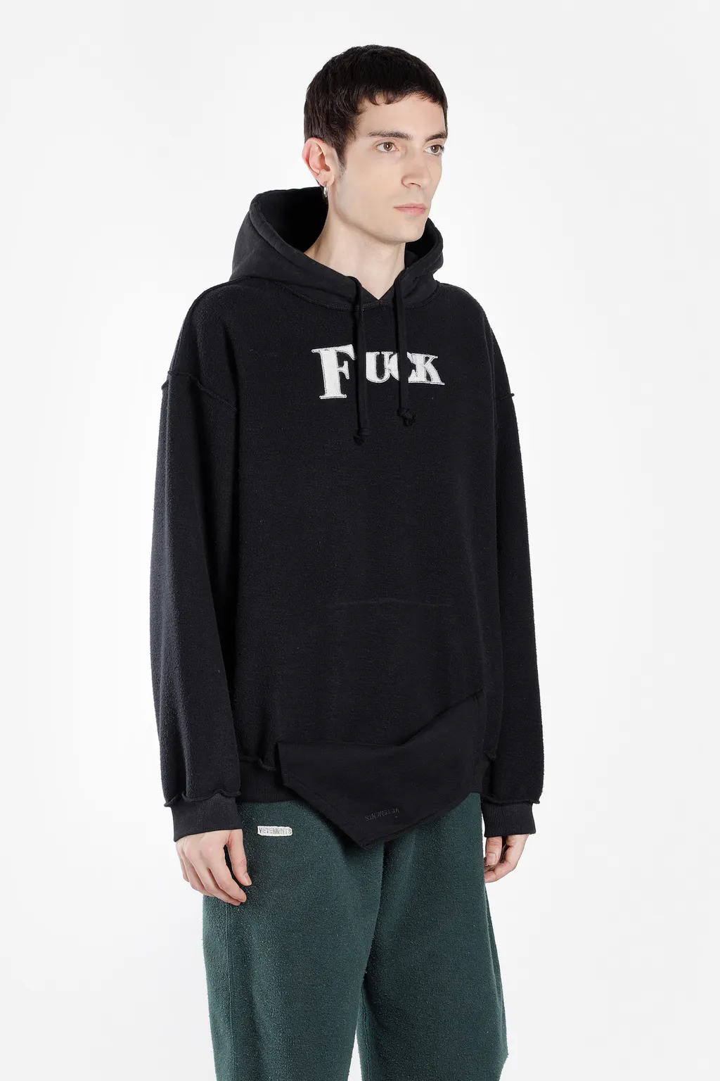 Black Inside Out Fuck Hoodie