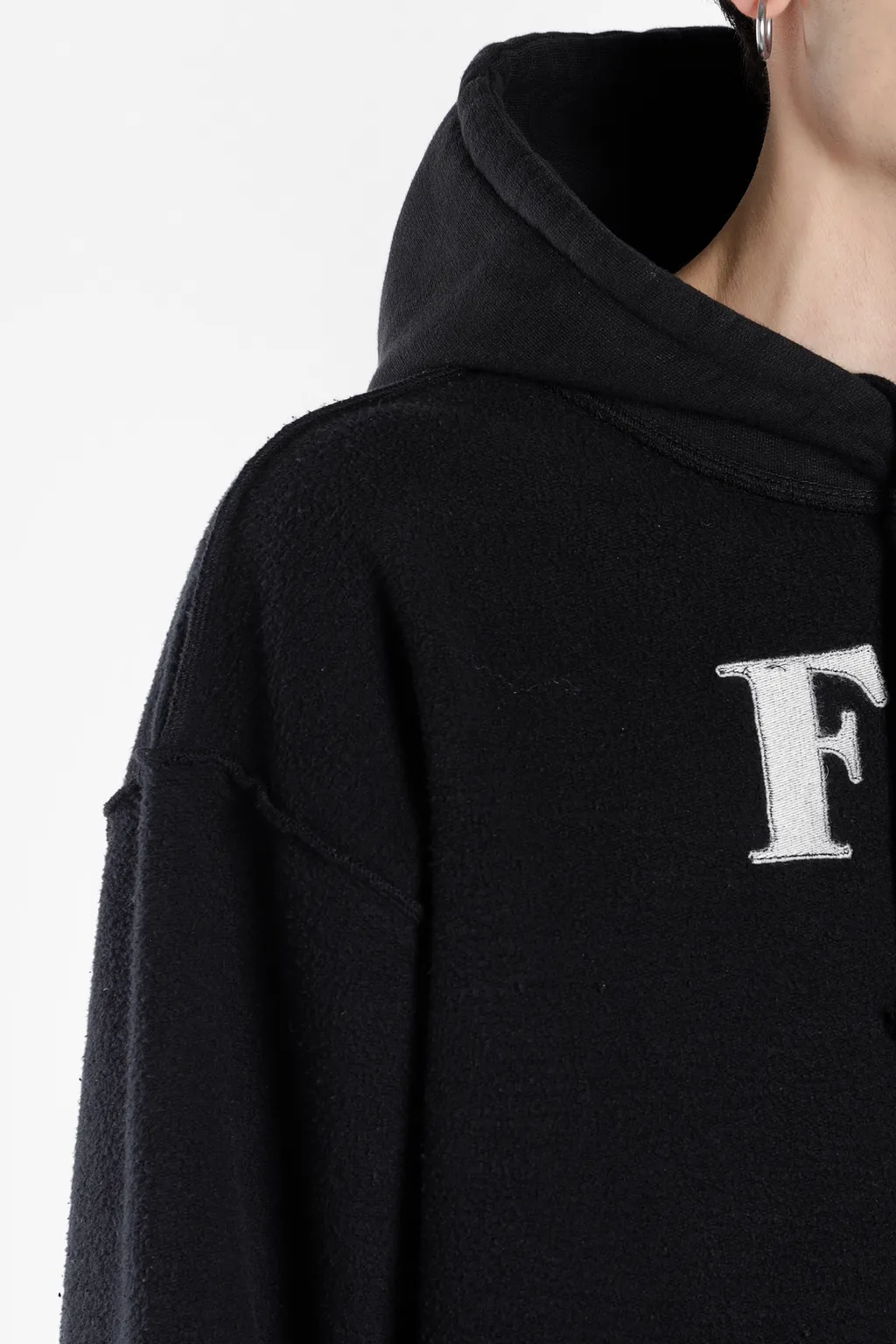 Black Inside Out Fuck Hoodie
