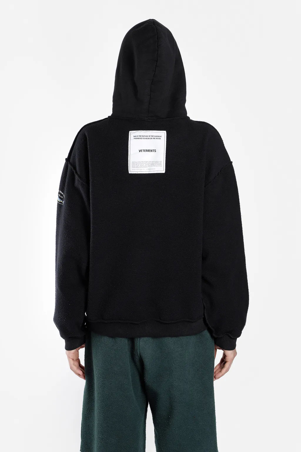 Black Inside Out Hoodie