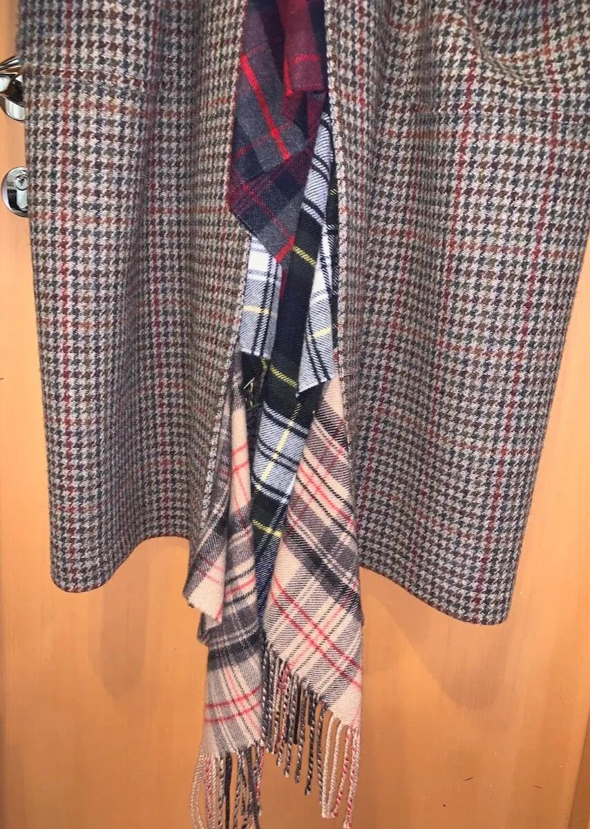 Brown Patchwork Coat
