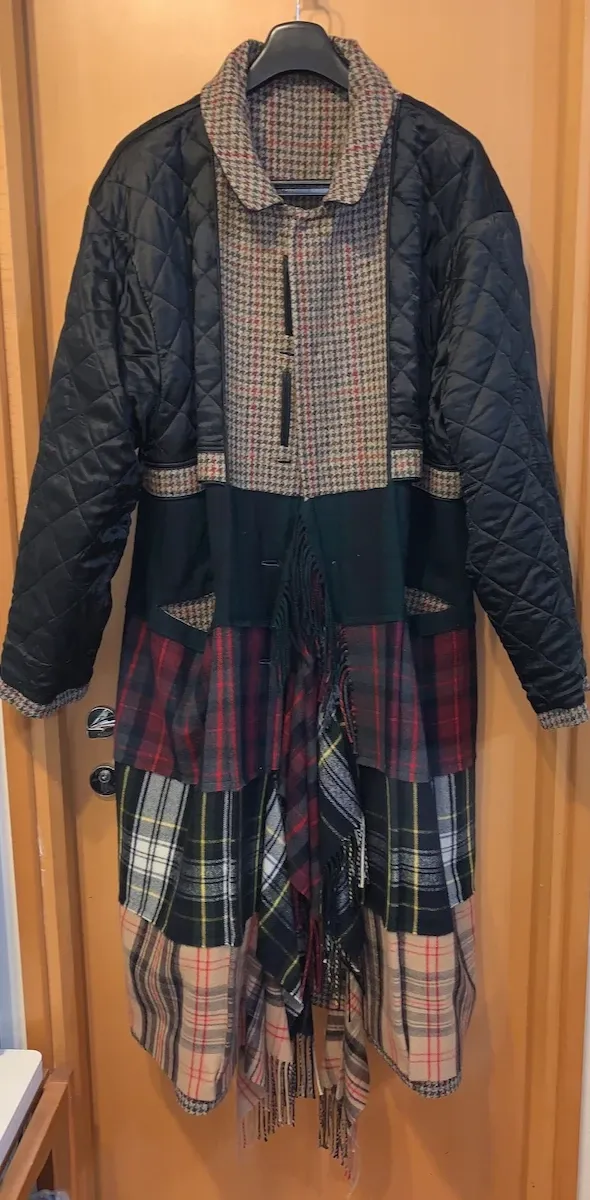Brown Patchwork Coat