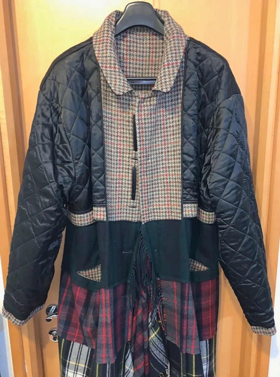 Brown Patchwork Coat