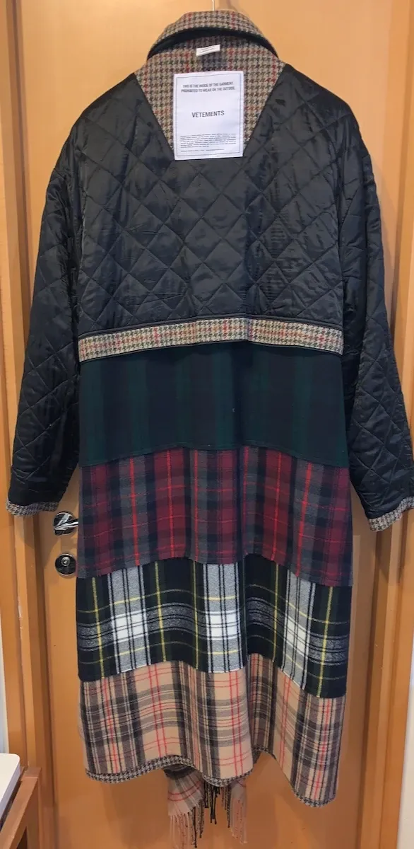 Brown Patchwork Coat