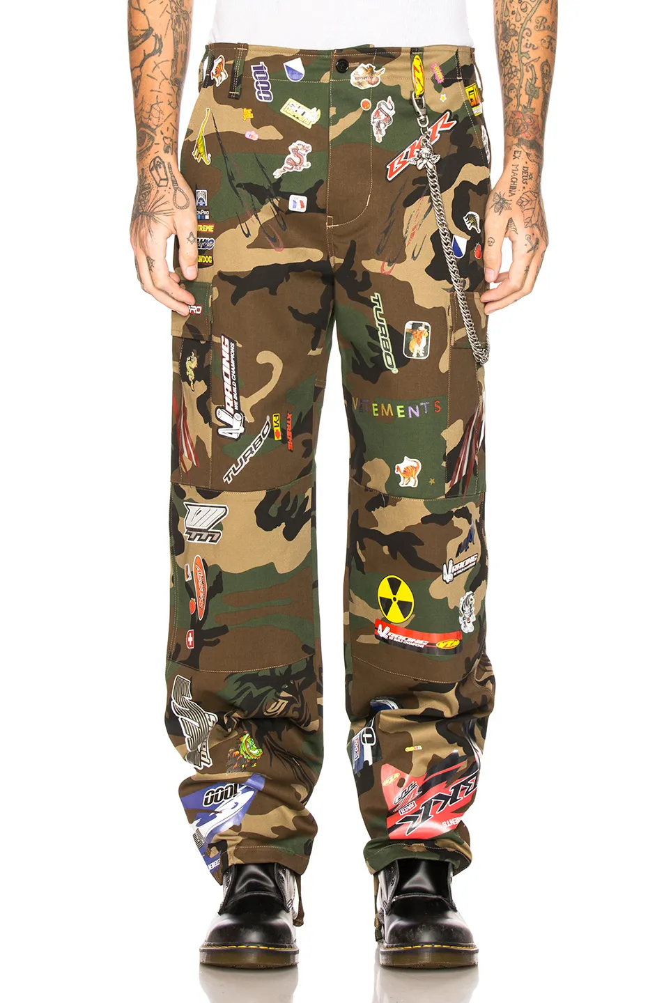 Camo Sticker Cargo Pants