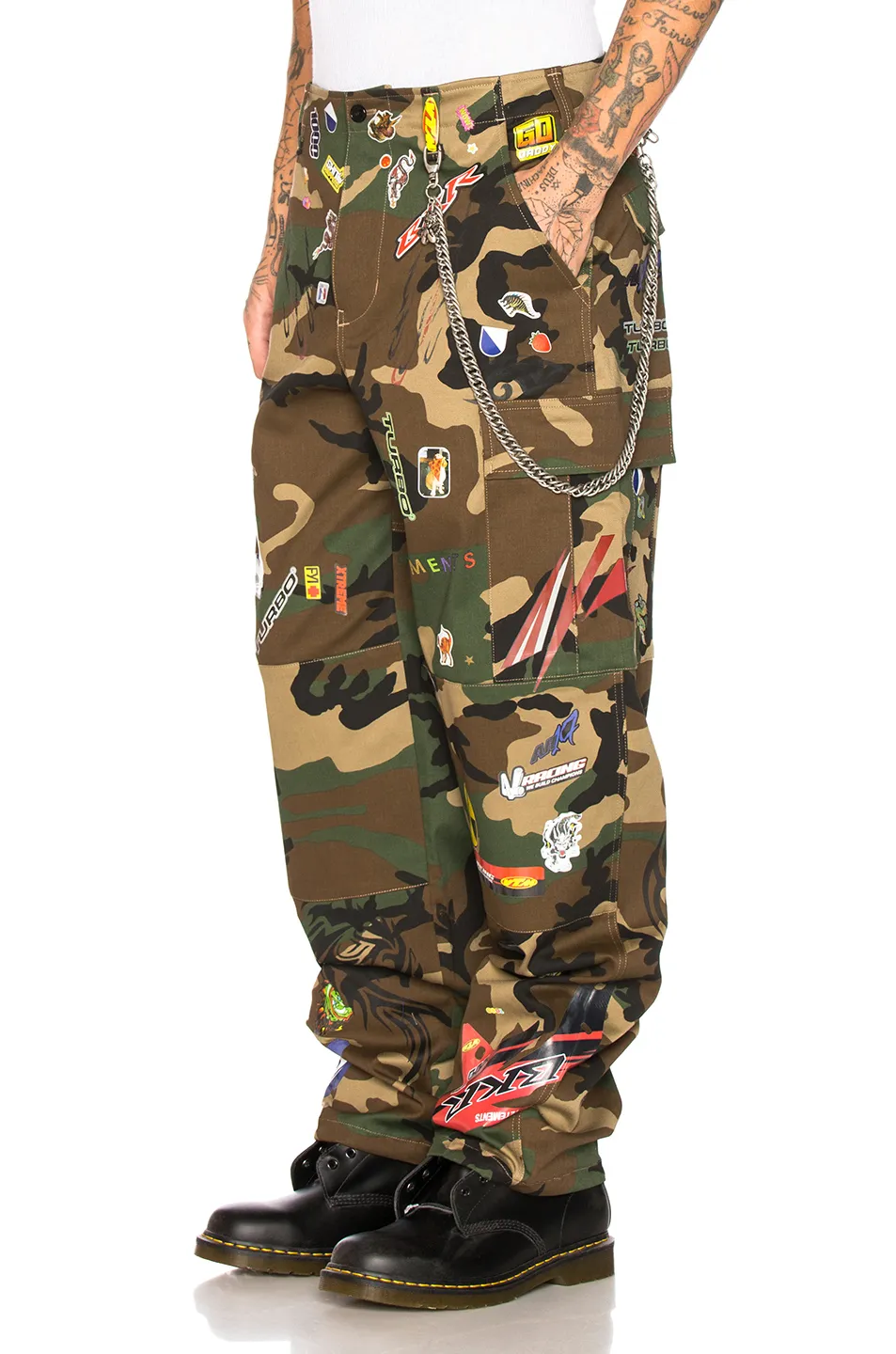 Camo Sticker Cargo Pants