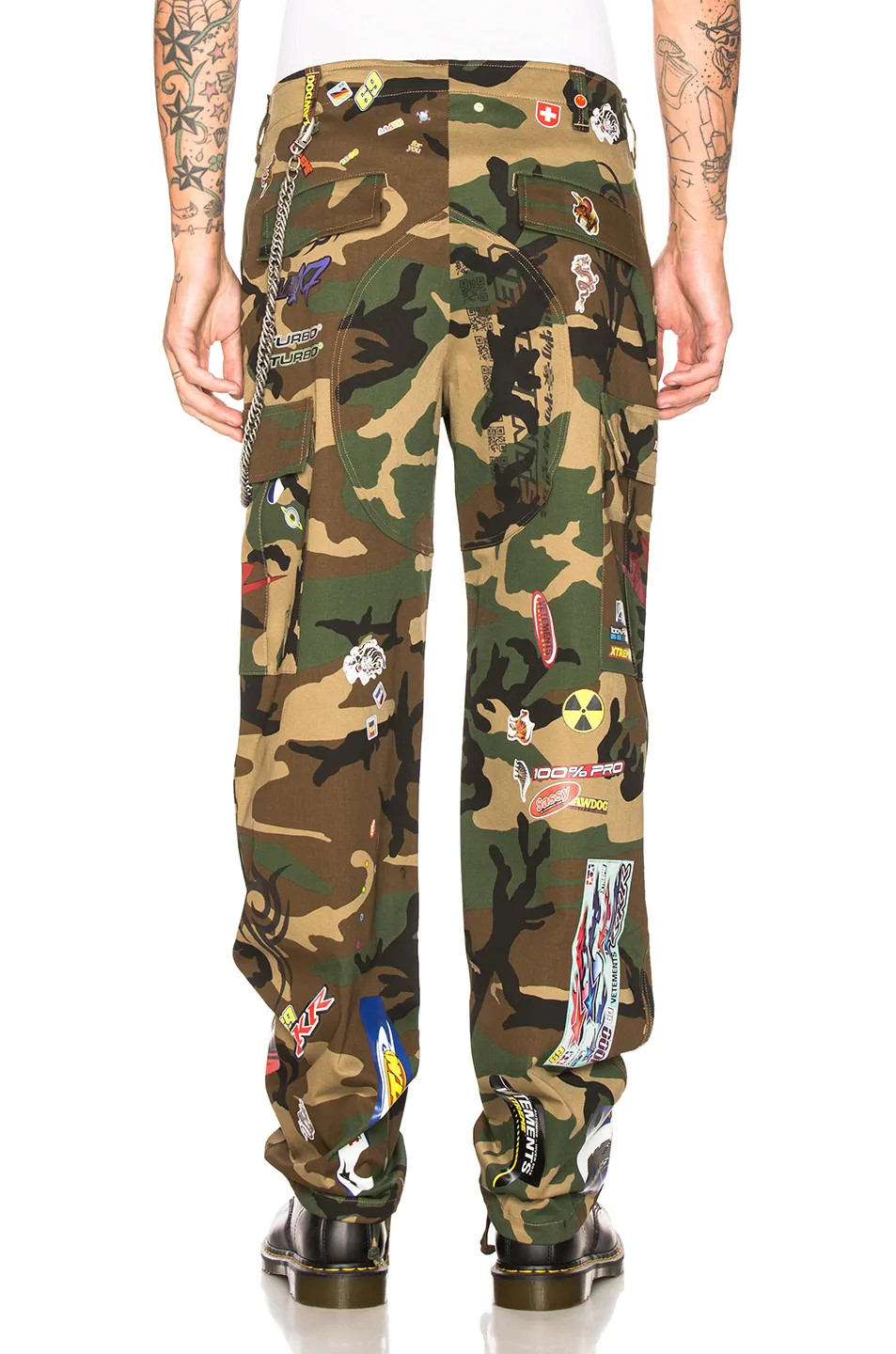 Camo Sticker Cargo Pants