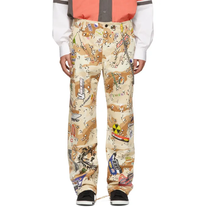 Camo Sticker Cargo Pants