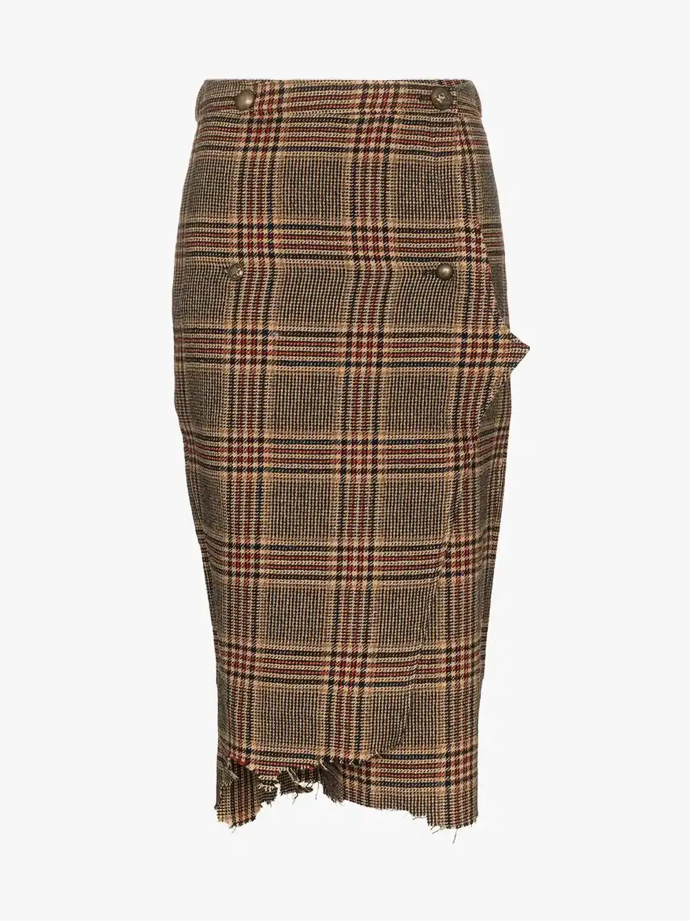 Plaid Wrap Skirt