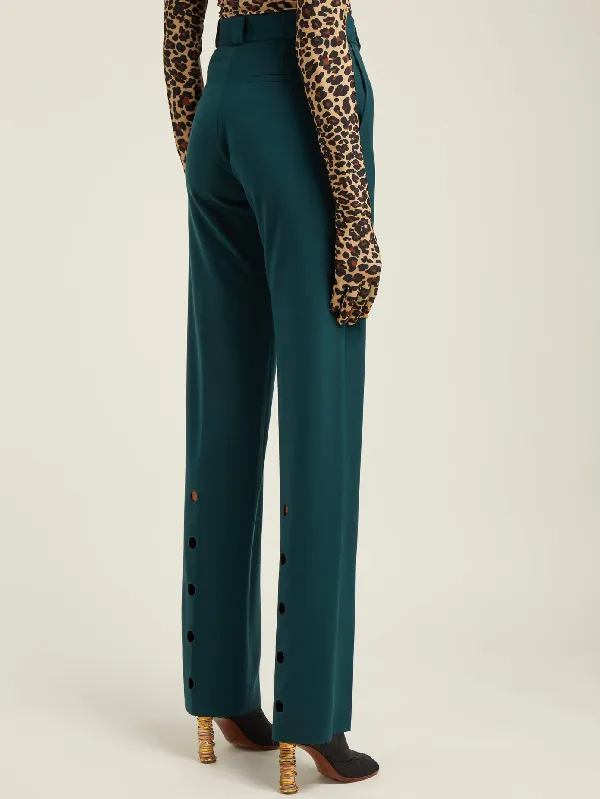 Cutout Green Trousers