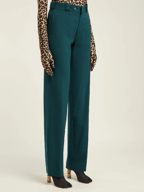 Cutout Green Trousers