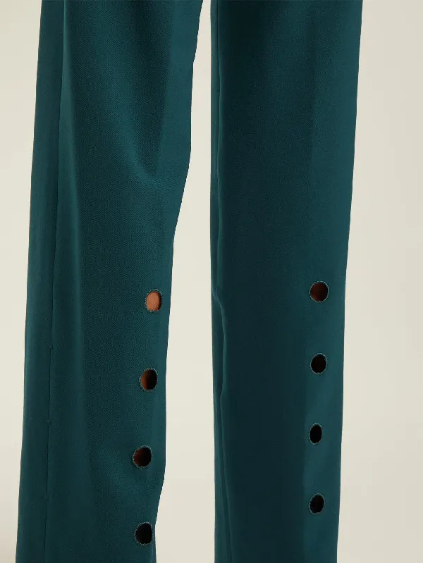 Cutout Green Trousers