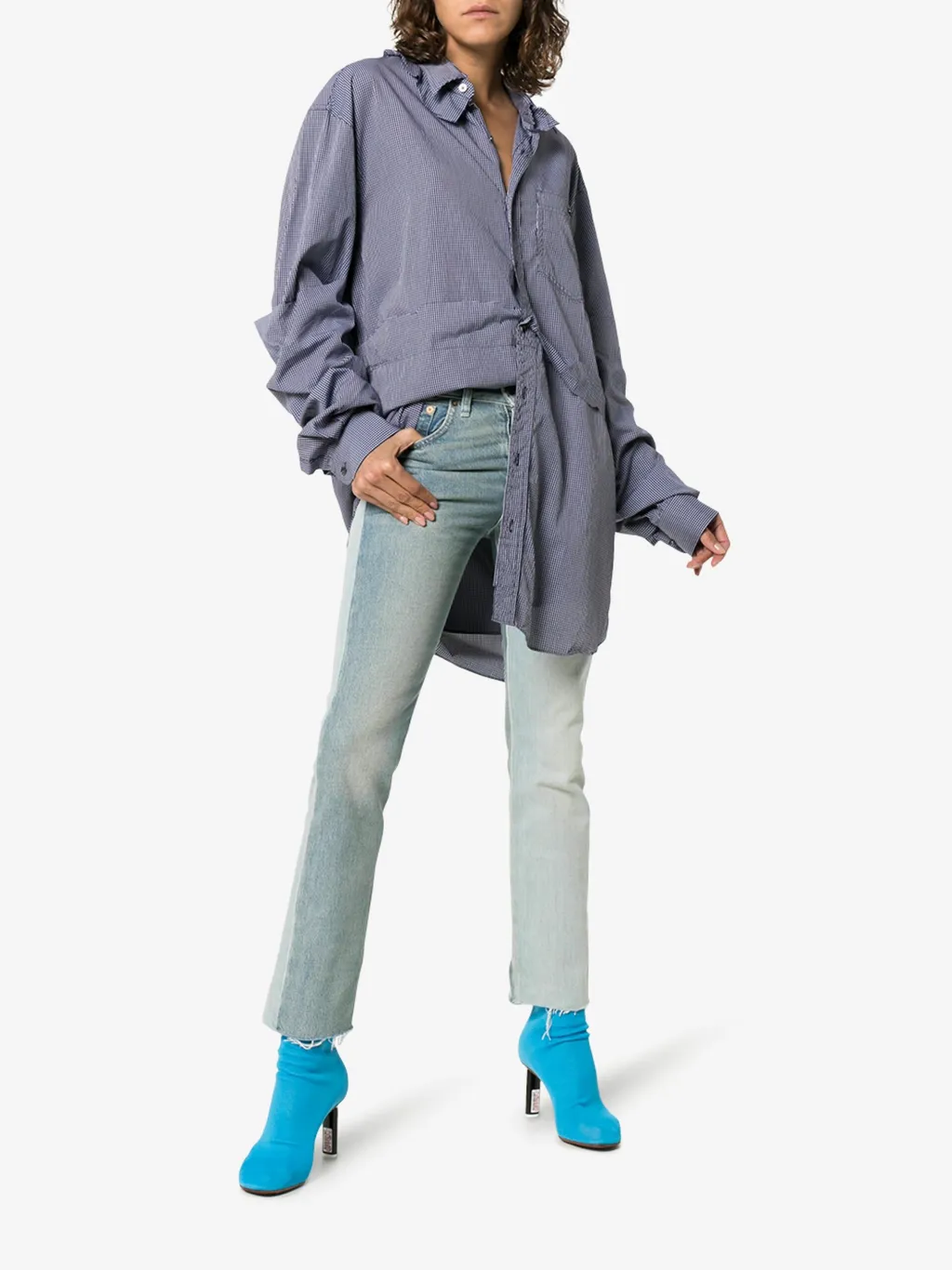 Deconstructed Shirt Blue