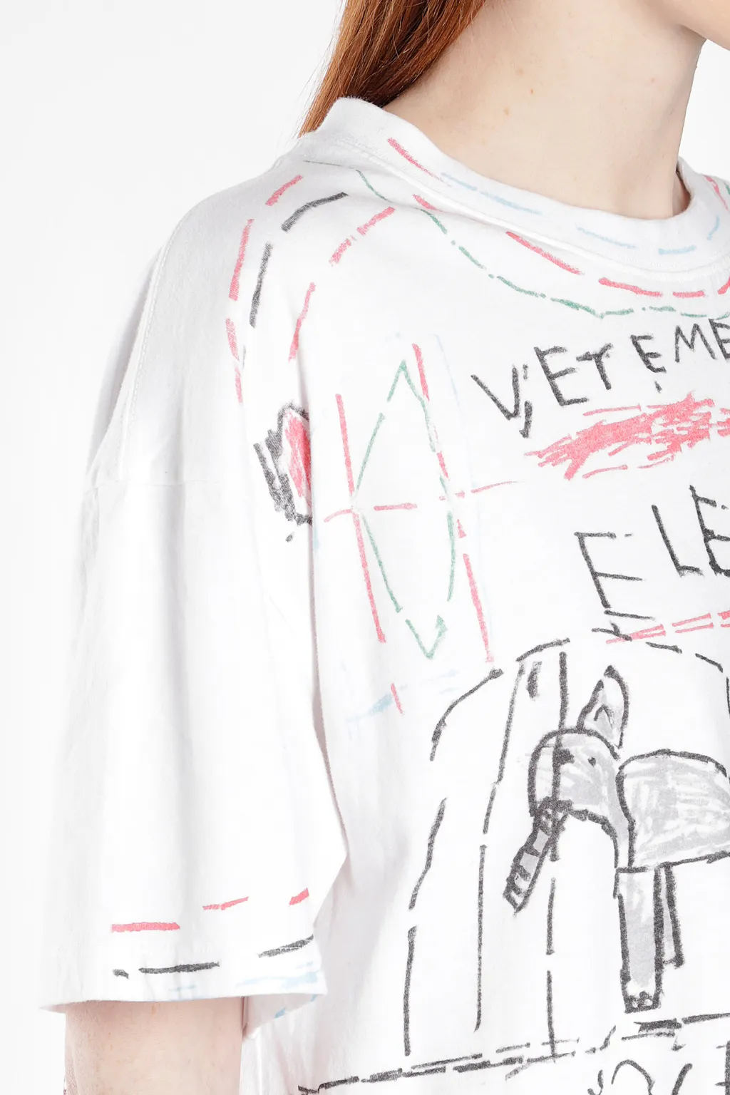 Elephant Print Oversized T-Shirt