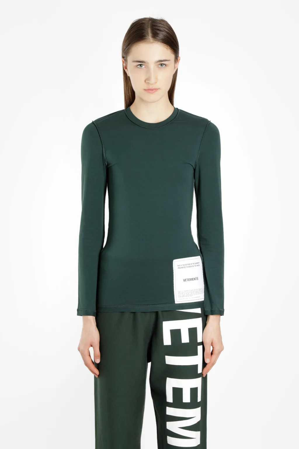 Green Inside Out Slim Longsleeve