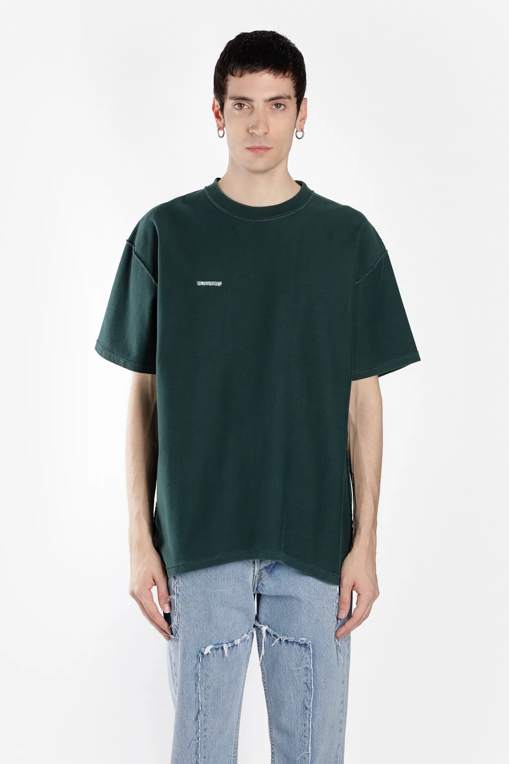 Green Inside Out Oversized T-Shirt