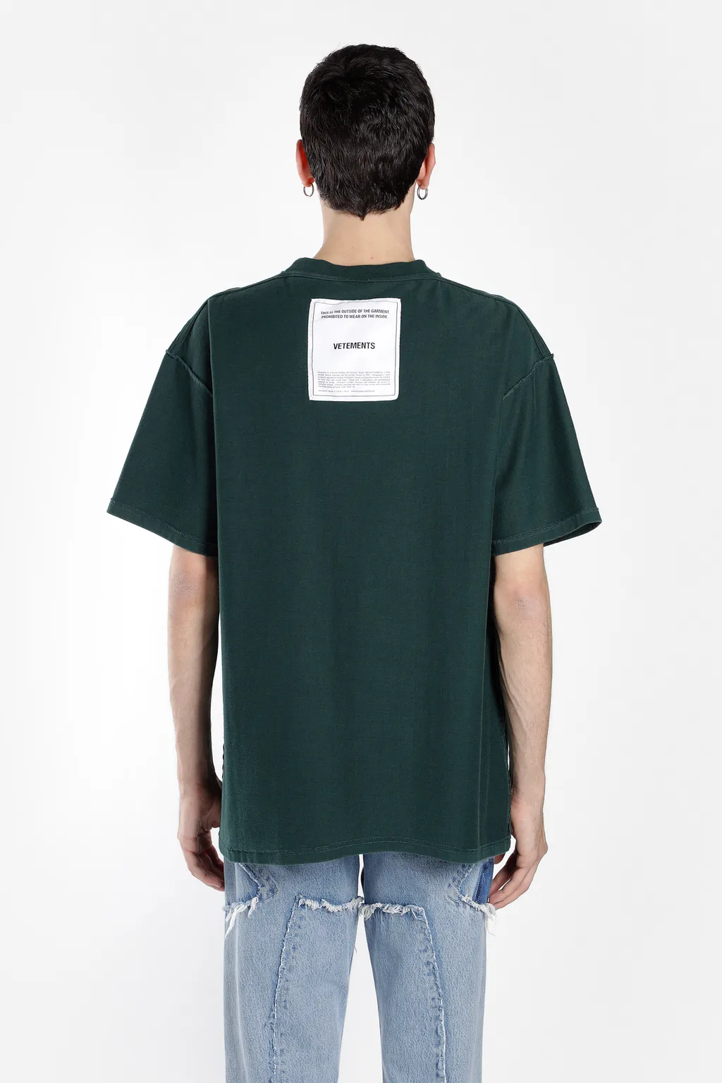 Green Inside Out Oversized T-Shirt