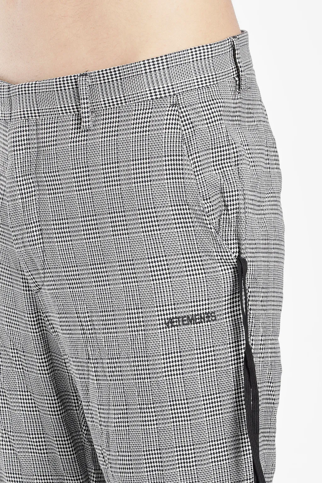 Grey Plaid Trousers